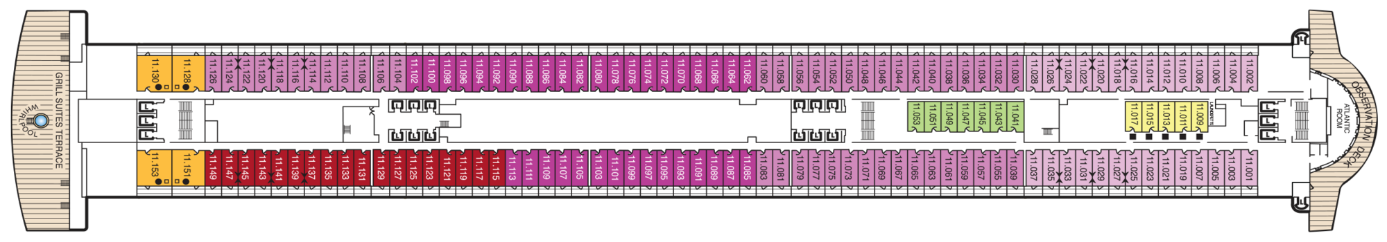 Deck 11 plan